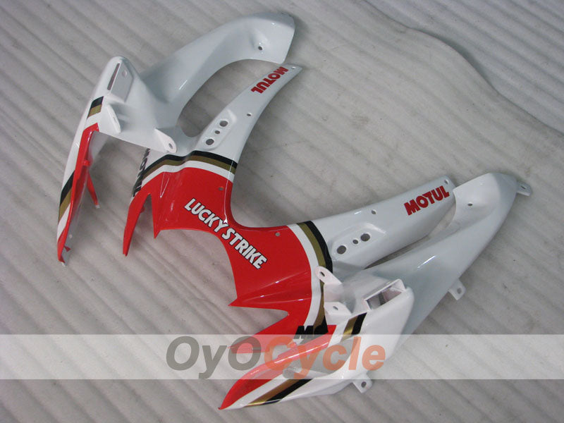 Injection Fairing kit for 06-07 GSX R600 - Red, White - Lucky Strike, MICHELIN, MOTUL #OYO87905333