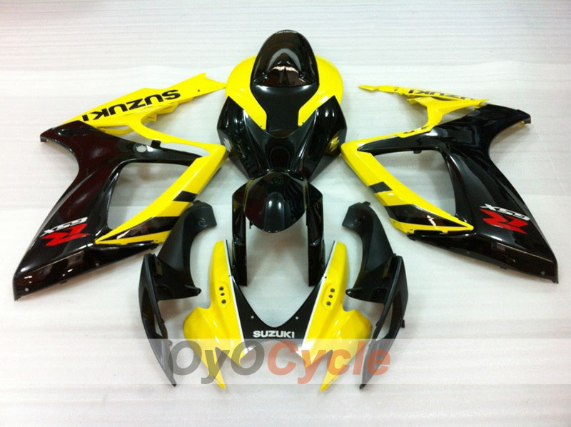Injection Fairing kit for 06-07 GSX R600 - Yellow, Black - Factory Style #OYO87905334