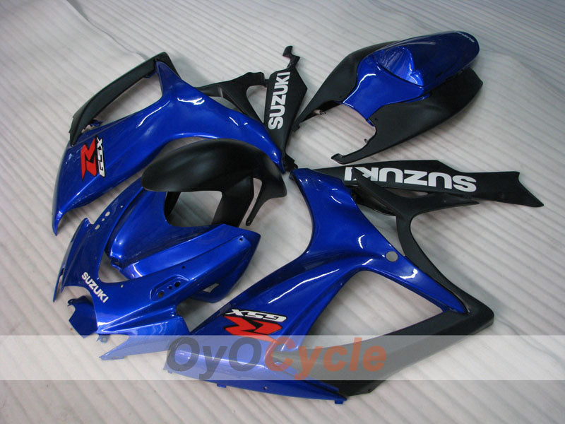 Injection Fairing kit for 06-07 GSX R750 - Blue, Black - Factory Style #OYO87905370 Main image