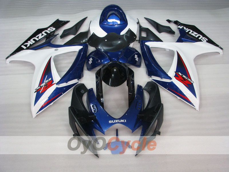 Injection Fairing kit for 06-07 GSX R600 - Blue, Black - Factory Style #OYO87905336 Main image