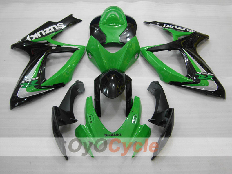 Injection Fairing kit for 06-07 GSX R750 - Green, Black - Factory Style #OYO87905372 Secondary image