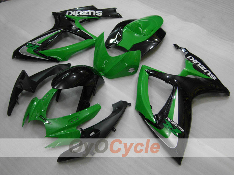 Injection Fairing kit for 06-07 GSX R600 - Green, Black - Factory Style #OYO87905337 Secondary image
