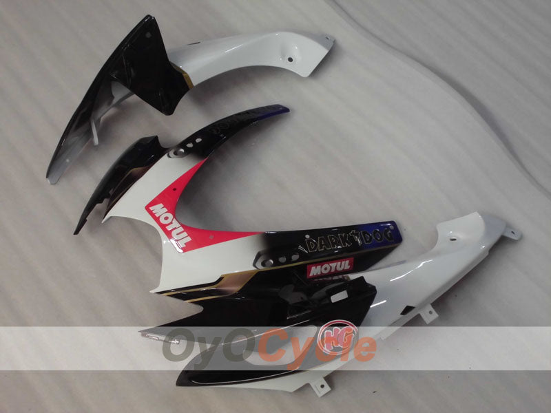 Injection Fairing kit for 06-07 GSX R600 - White, Black - MOTUL, VIRU #OYO87905338