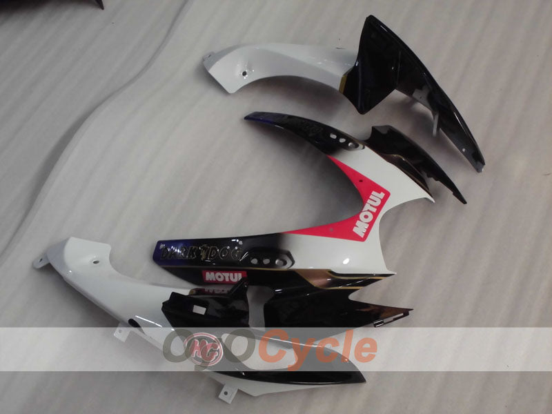 Injection Fairing kit for 06-07 GSX R600 - White, Black - MOTUL, VIRU #OYO87905338