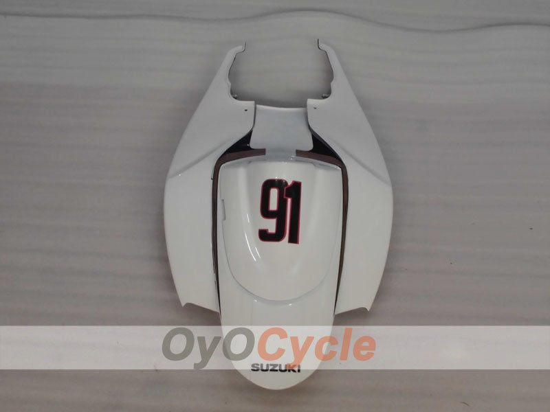 Injection Fairing kit for 06-07 GSX R750 - White, Black - VIRU #OYO87905373