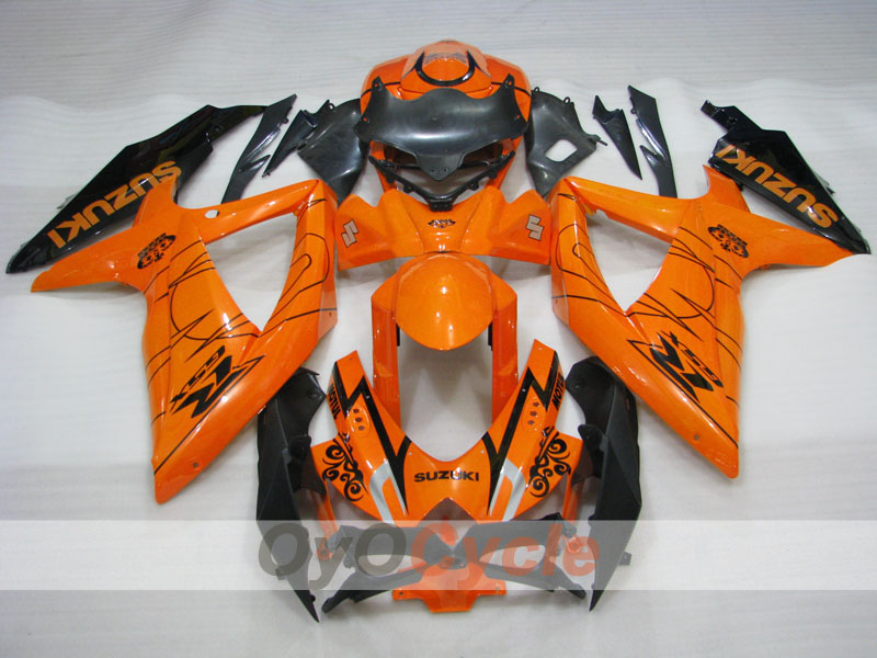 Injection Fairing kit for 08-10 GSX R600 - Orange - MOTUL #OYO87905376