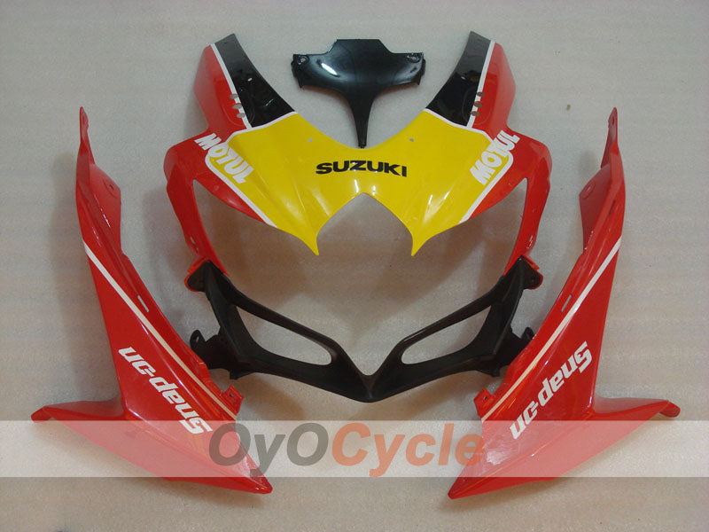 Injection Fairing kit for 08-10 GSX R750 - Red, Black - RK #OYO87905421