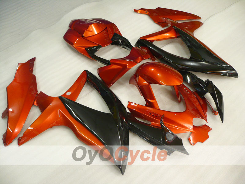 Injection Fairing kit for 08-10 GSX R600 - Orange, Black - Factory Style #OYO87905380