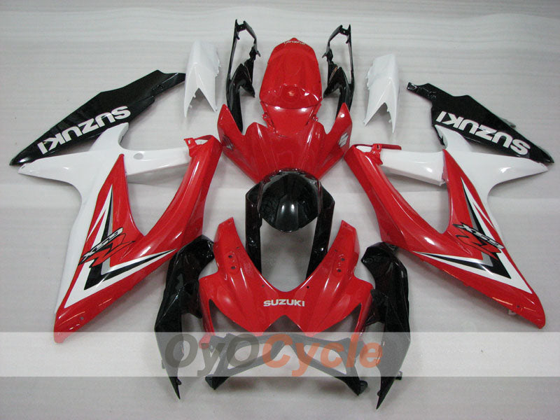 Injection Fairing kit for 08-10 GSX R600 - Red, White - Factory Style #OYO87905382 Secondary image