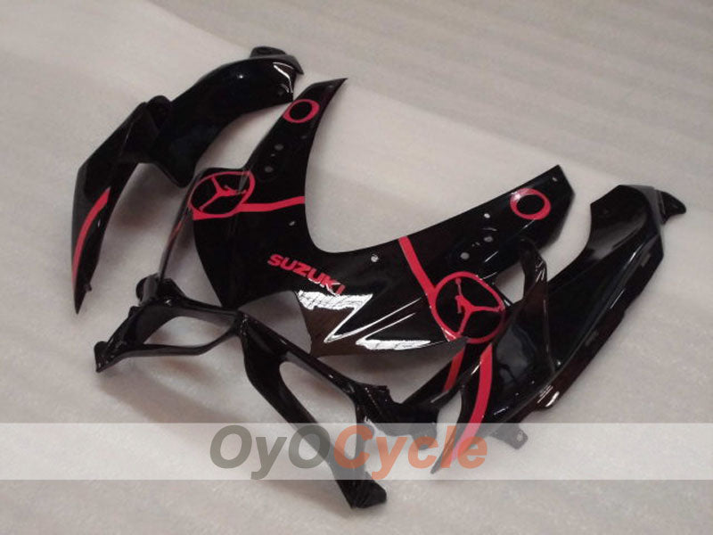 Injection Fairing kit for 08-10 GSX R600 - Black, Pink - Jordan #OYO87905383