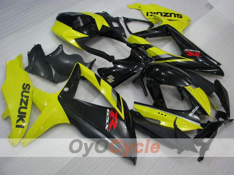Injection Fairing kit for 08-10 GSX R750 - Yellow, Black - Factory Style #OYO87905427 Main image