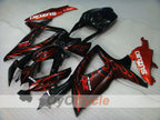 Injection Fairing kit for 08-10 GSX R750 - Red, Black - Flame #OYO87905428