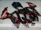 Injection Fairing kit for 08-10 GSX R750 - Red, Black - Flame #OYO87905428