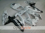 Injection Fairing kit for 08-10 GSX R600 - White, Black - Jordan #OYO87905390