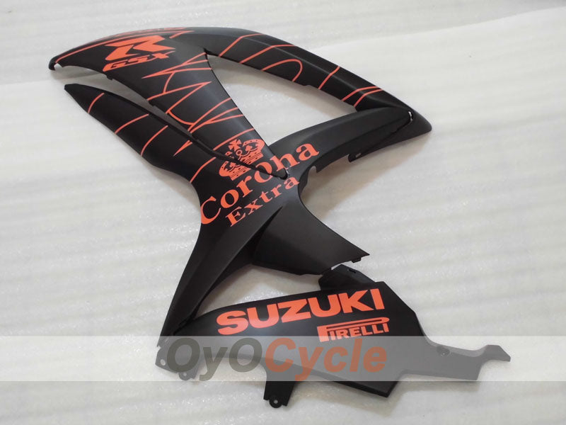 Injection Fairing kit for 08-10 GSX R600 - Orange, Black, Matte - Corona #OYO87905391