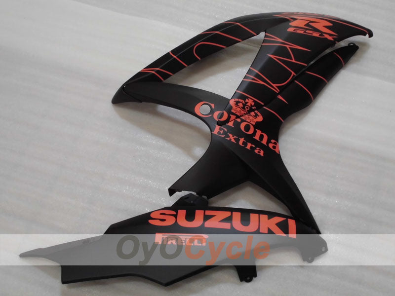 Injection Fairing kit for 08-10 GSX R600 - Orange, Black, Matte - Corona #OYO87905391