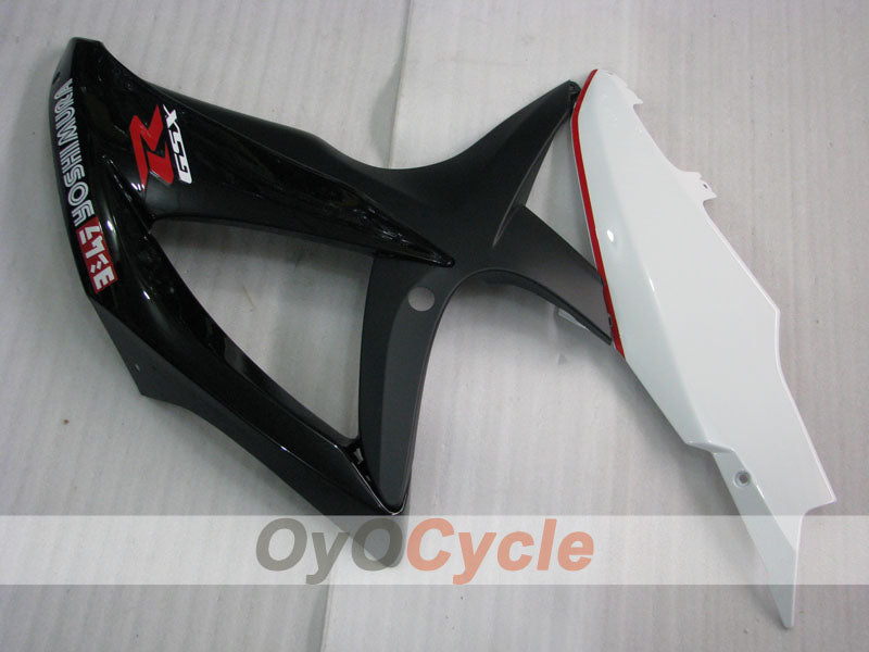 Injection Fairing kit for 08-10 GSX R600 - White, Black - YOSHIMURA #OYO87905392