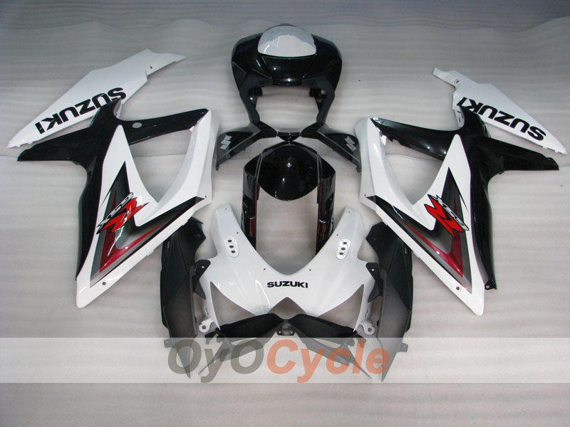 Injection Fairing kit for 08-10 GSX R600 - White, Black - Factory Style #OYO87905394 Secondary image