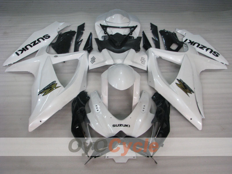 Injection Fairing kit for 08-10 GSX R600 - White, Black - Factory Style #OYO87905397 Secondary image
