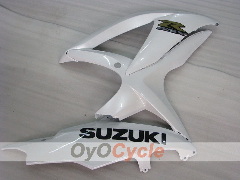 Injection Fairing kit for 08-10 GSX R600 - White, Black - Factory Style #OYO87905397