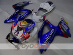 Injection Fairing kit for 08-10 GSX R600 - Blue, White - VIRU #OYO87905399