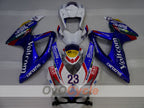 Injection Fairing kit for 08-10 GSX R600 - Blue, White - VIRU #OYO87905399
