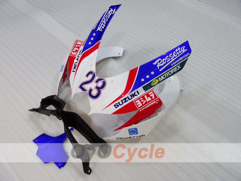 Injection Fairing kit for 08-10 GSX R600 - Blue, White - VIRU #OYO87905399