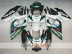 Injection Fairing kit for 08-10 GSX R600 - Green, White - Corona #OYO87905401