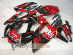 Injection Fairing kit for 08-10 GSX R750 - Red, Black - Lucky Strike #OYO87905446