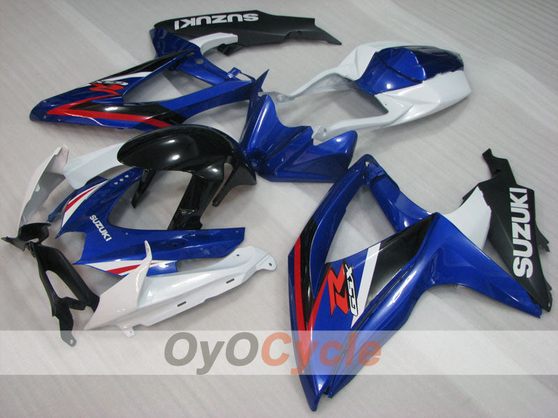 Injection Fairing kit for 08-10 GSX R600 - Blue, White, Black - Factory Style #OYO87905403