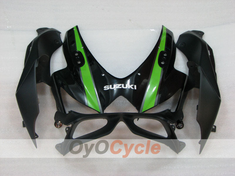 Injection Fairing kit for 08-10 GSX R750 - Green, Black - Factory Style #OYO87905448