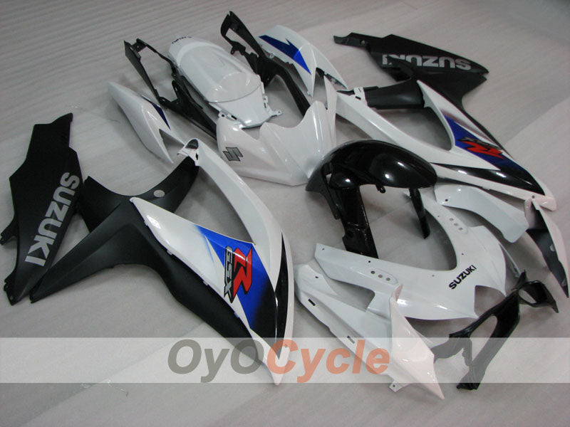 Injection Fairing kit for 08-10 GSX R750 - White, Black - Factory Style #OYO87905450