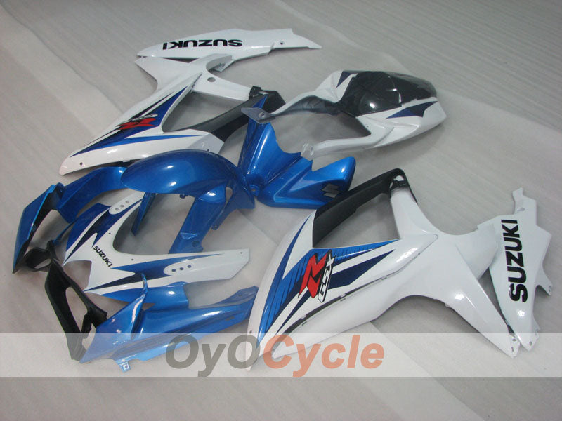 Injection Fairing kit for 08-10 GSX R600 - Blue, White - Factory Style #OYO87905409 Main image