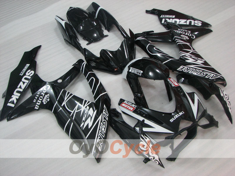 Injection Fairing kit for 08-10 GSX R600 - Black - Corona #OYO87905410 Main image