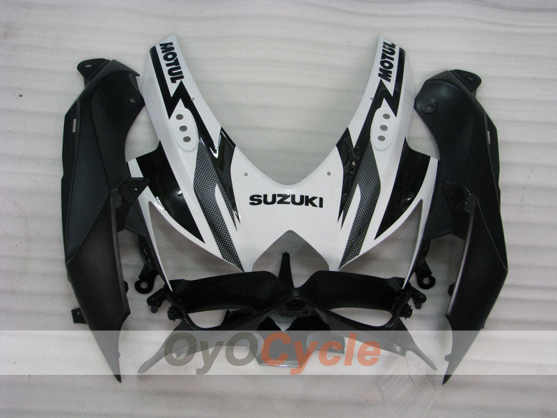 Injection Fairing kit for 08-10 GSX R600 - White, Black - Corona #OYO87905411