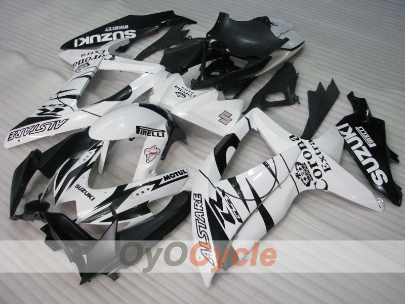 Injection Fairing kit for 08-10 GSX R600 - White, Black - Corona #OYO87905411 Secondary image