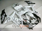 Injection Fairing kit for 08-10 GSX R600 - White, Black - Corona #OYO87905412
