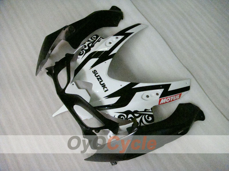 Injection Fairing kit for 08-10 GSX R600 - White, Black - Corona #OYO87905412