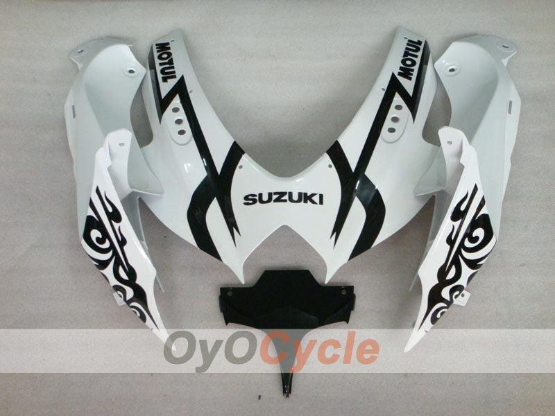 Injection Fairing kit for 08-10 GSX R750 - White, Black - Corona #OYO87905457