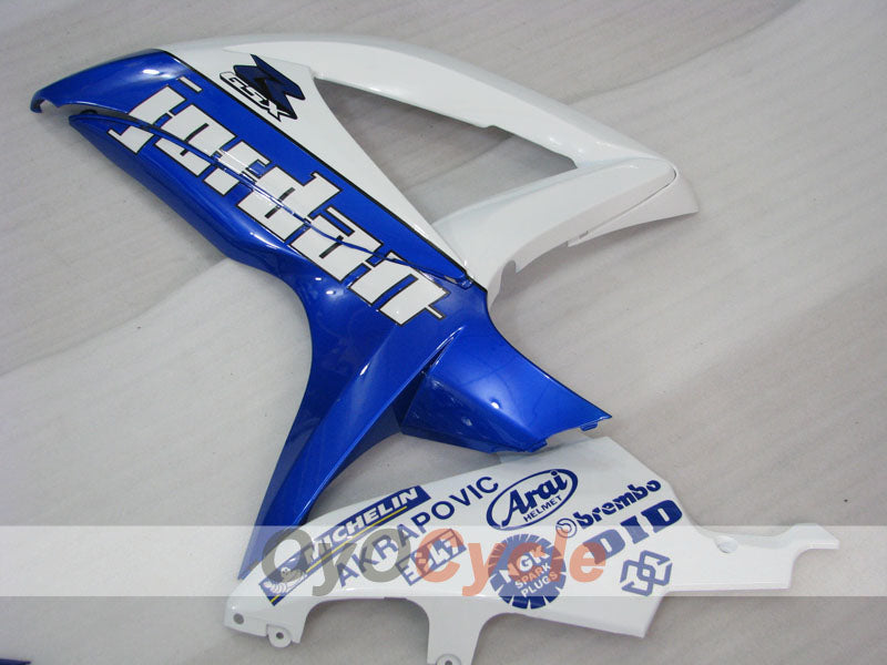 Injection Fairing kit for 08-10 GSX R600 - Blue, White - Jordan #OYO87905415