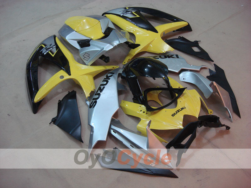 Injection Fairing kit for 08-10 GSX R600 - Yellow, Black - Factory Style #OYO87905417
