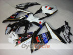 Injection Fairing kit for 08-10 GSX R600 - White, Black - VIRU #OYO87905418