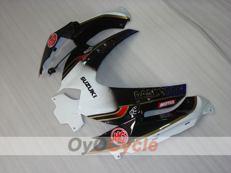 Injection Fairing kit for 08-10 GSX R750 - White, Black - Rizla+ #OYO87905462