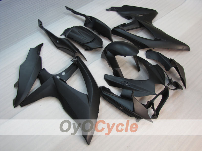 Injection Fairing kit for 08-10 GSX R750 - Black, Matte - No sticker / decal, Factory Style #OYO87905436 Main image