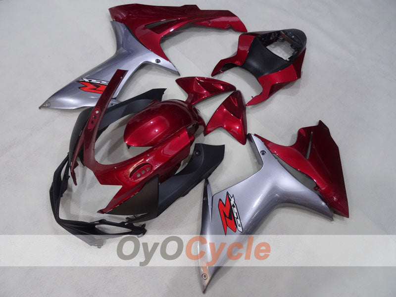 Injection Fairing kit for 11-26 GSX R750 - Red, Silver - Factory Style #OYO87905486