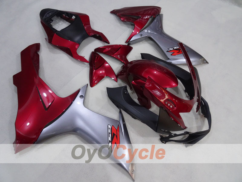 Injection Fairing kit for 11-26 GSX R750 - Red, Silver - Factory Style #OYO87905486
