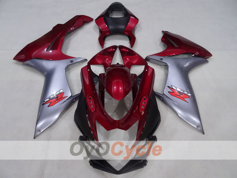 Injection Fairing kit for 11-26 GSX R750 - Red, Silver - Factory Style #OYO87905486