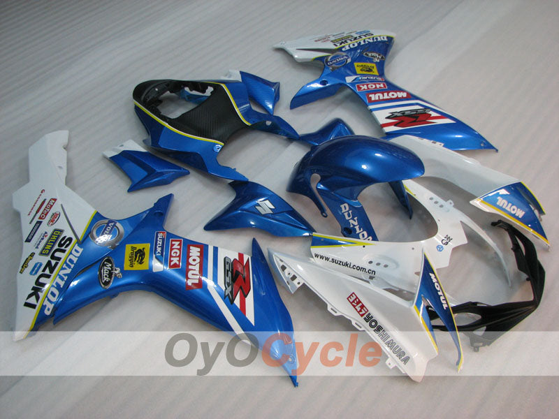 Injection Fairing kit for 11-26 GSX R750 - Blue, White - MOTUL #OYO87905487 Main image