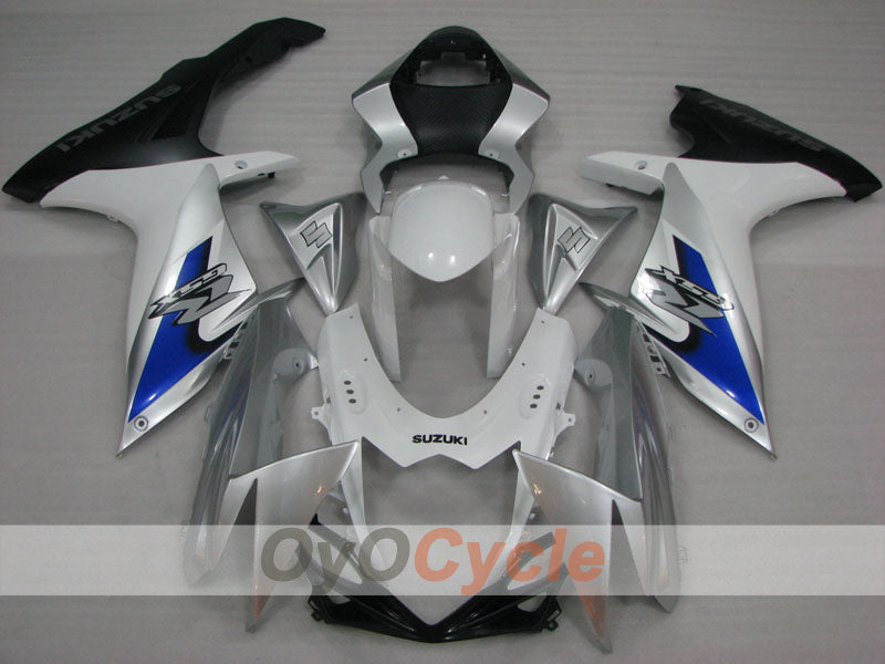 Injection Fairing kit for 11-26 GSX R600 - White, Silver - Factory Style #OYO87905474 Secondary image