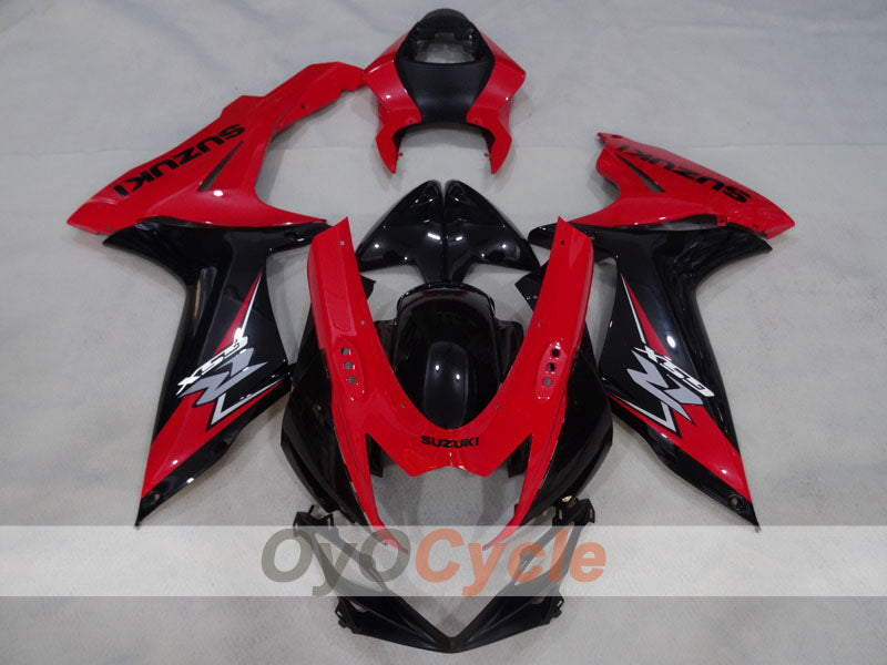Injection Fairing kit for 11-26 GSX R600 - Red, Black - Factory Style #OYO87905479